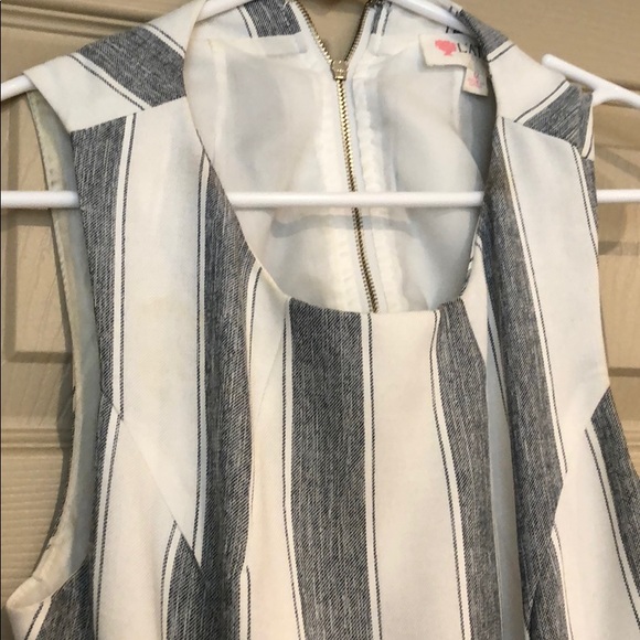 Striped Jumpsuit with Cutout sides - Picture 3 of 4